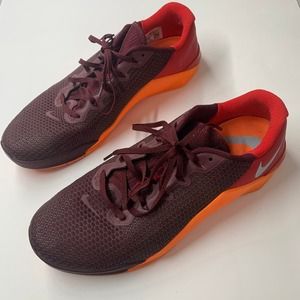 Nike Men Shoes Shoes 13 Maroon Orange Metcon 5 Red Mens Gym Training AQ1189-656